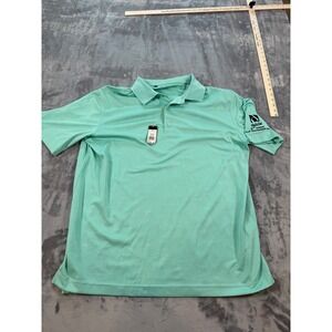 Monterey Club Men's XL Aruba Blue Polo Shirt Moisture Wicking Dry Swing Golf NWT